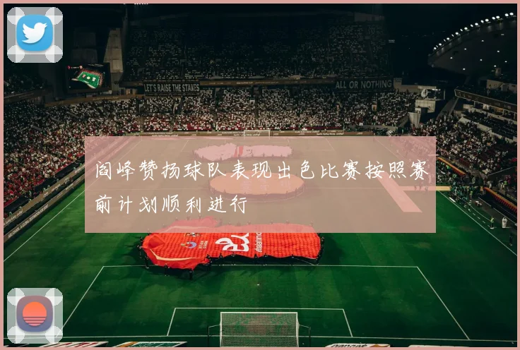 阎峰赞扬球队表现出色比赛按照赛前计划顺利进行